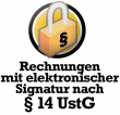 Rechnungen mit elektronischer Signatur nach §14 UstG